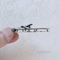 Handcrafted Sterling Silver Iris Pendant - Sculptural Botanical Art Necklace
