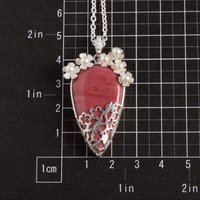 SOLD: Lacy openwork silver pendant with piemontite.