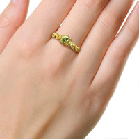 Mali garnet 18K gold ring