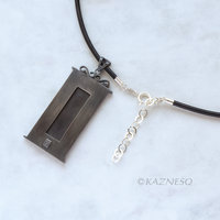 (C) KAZNESQ: apanese art Keum Boo silver pendant necklace of Koi pond, the moon,