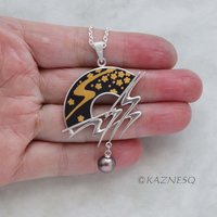 (C) KAZNESQ: Keum Boo and Japanese black patina Shakudo and silver necklace