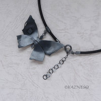 (C) KAZNESQ: Art Nouveau style Black and gold Keum Boo oxidized silve(C) KAZNESQ