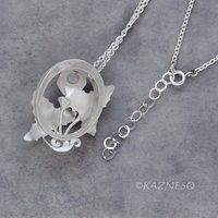 (C) KAZNESQ: Art Nouveau style Flower and Leaf motif Citrine lined with MOP