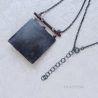 Dance of the leaves! Nature Inspired Oxidized Silver Copper Hematite beads Wild Grape Textured Necklace