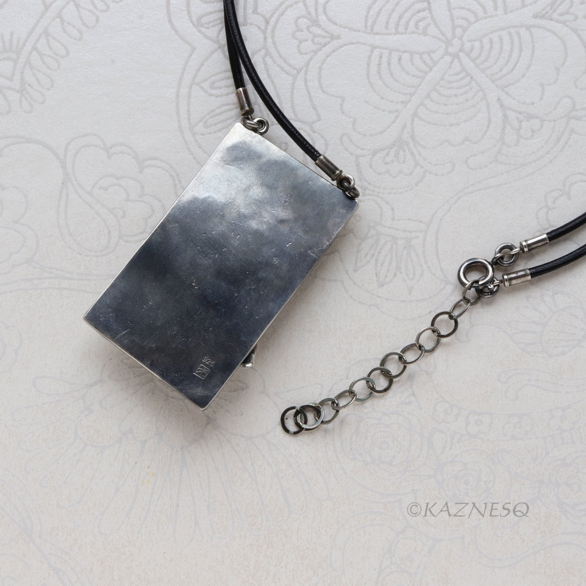 Sculptural Sterling Silver Iris Pendant - Botanical Art Jewelry